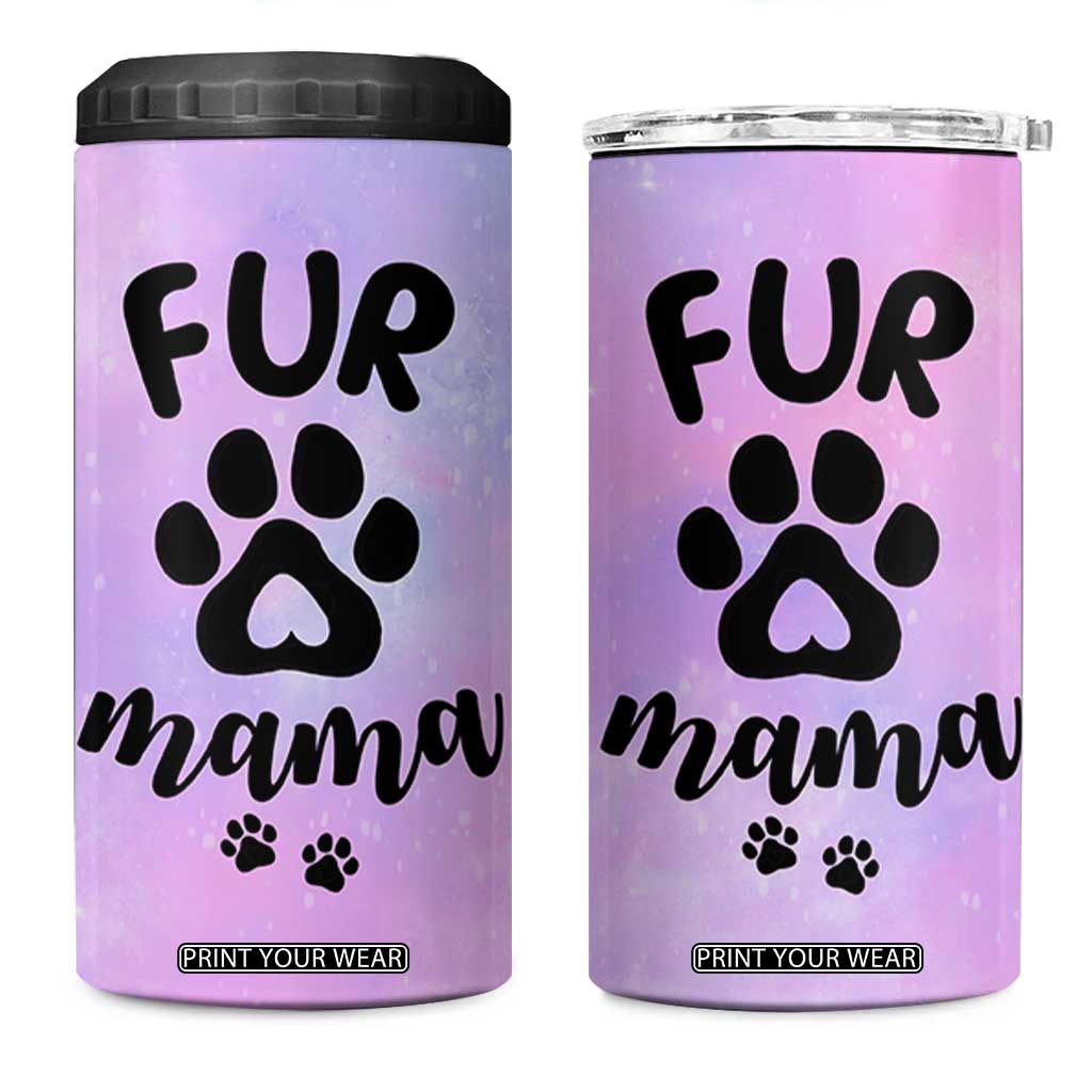 Fur Mama 4 in 1 Can Cooler Tumbler Cat Dog Mom Gifts For New Puppy Fur Baby Owners TB10 One Size: 16 oz Galaxy Print Your Wear