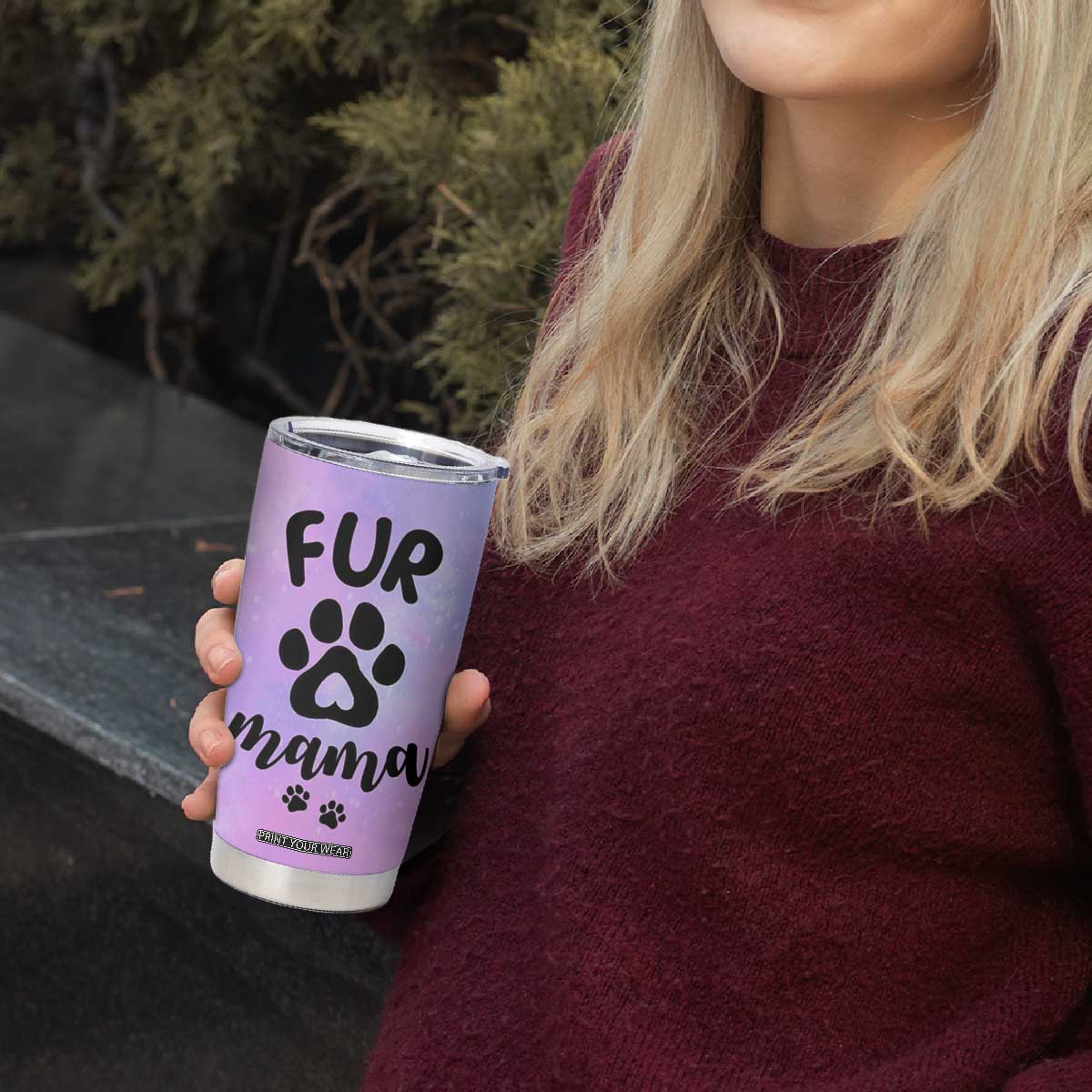 Fur Mama Tumbler Cup Cat Dog Mom Gifts For New Puppy Fur Baby Owners TB10 Print Your Wear