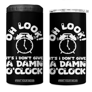 Funny Retirement Gifts 4 in 1 Can Cooler Tumbler Oh Look Its I Dont Give a Damn O Clock Retired Coworker Gag Gifts TB10 One Size: 16 oz Black Print Your Wear