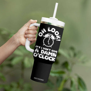 Funny Retirement Gifts Tumbler With Handle Oh Look Its I Dont Give a Damn O Clock Retired Coworker Gag Gifts TB10 Print Your Wear