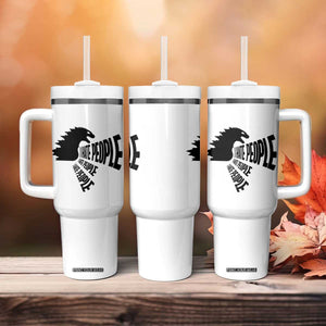 I Hate People Tumbler With Handle Giant Monster Anti Social Introvert TB10 Print Your Wear