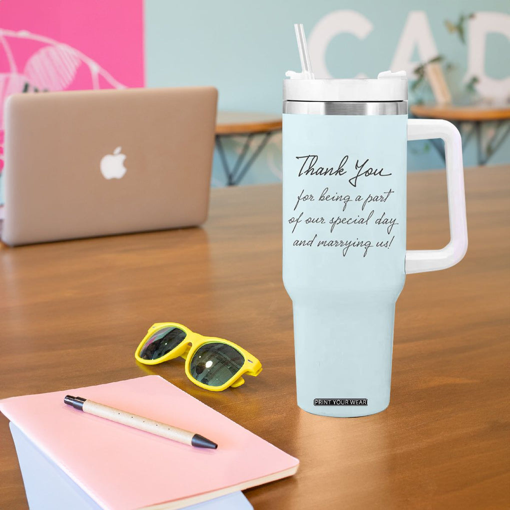 Wedding Host Tumbler With Handle Best Officiant Ever Present To That Special Person Performing The Marriage TB10 Print Your Wear