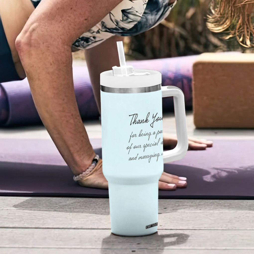 Wedding Host Tumbler With Handle Best Officiant Ever Present To That Special Person Performing The Marriage TB10 Print Your Wear
