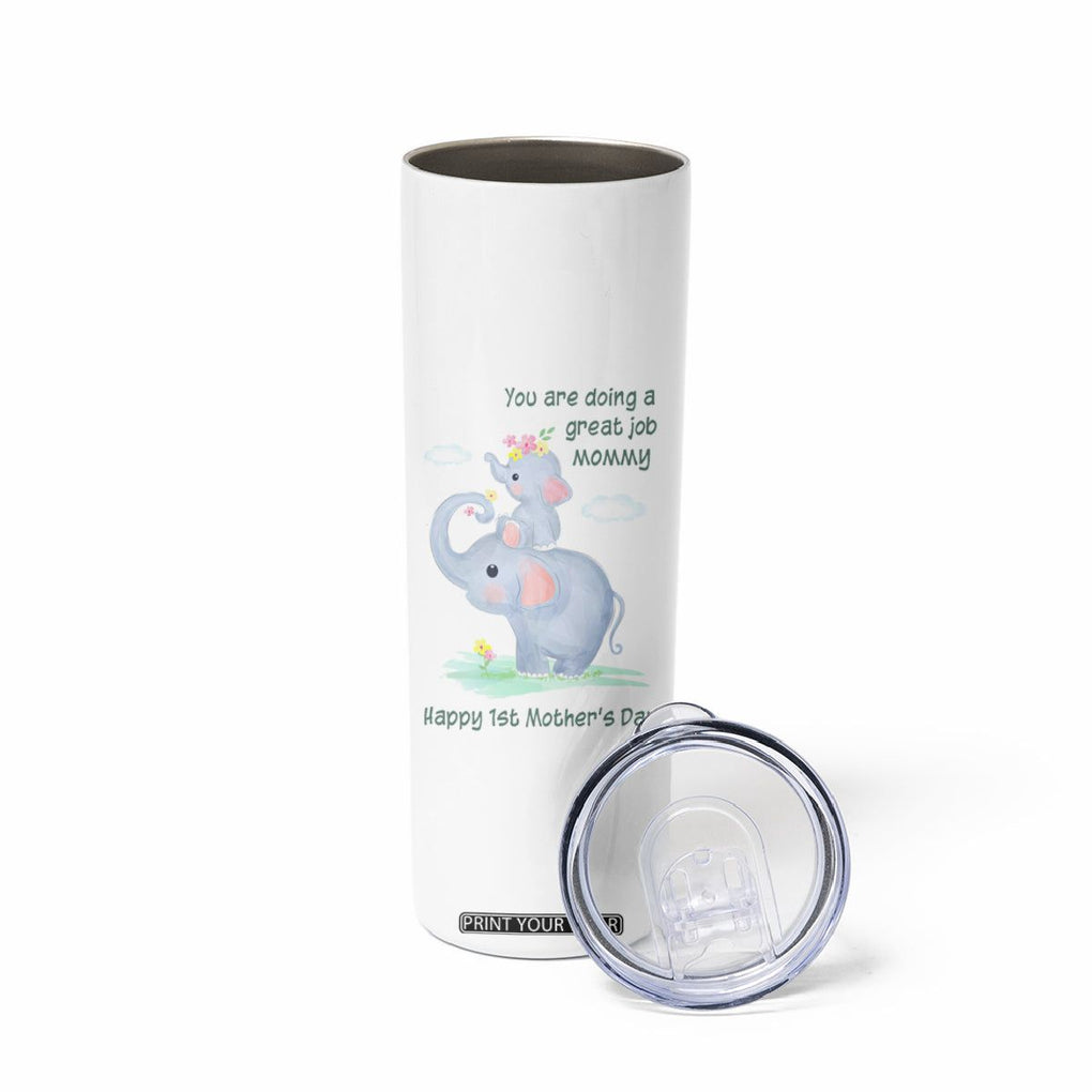 New Mom Skinny Tumbler Happy 1st Mother's Day Gifts for First Time Mothers TB10 Print Your Wear