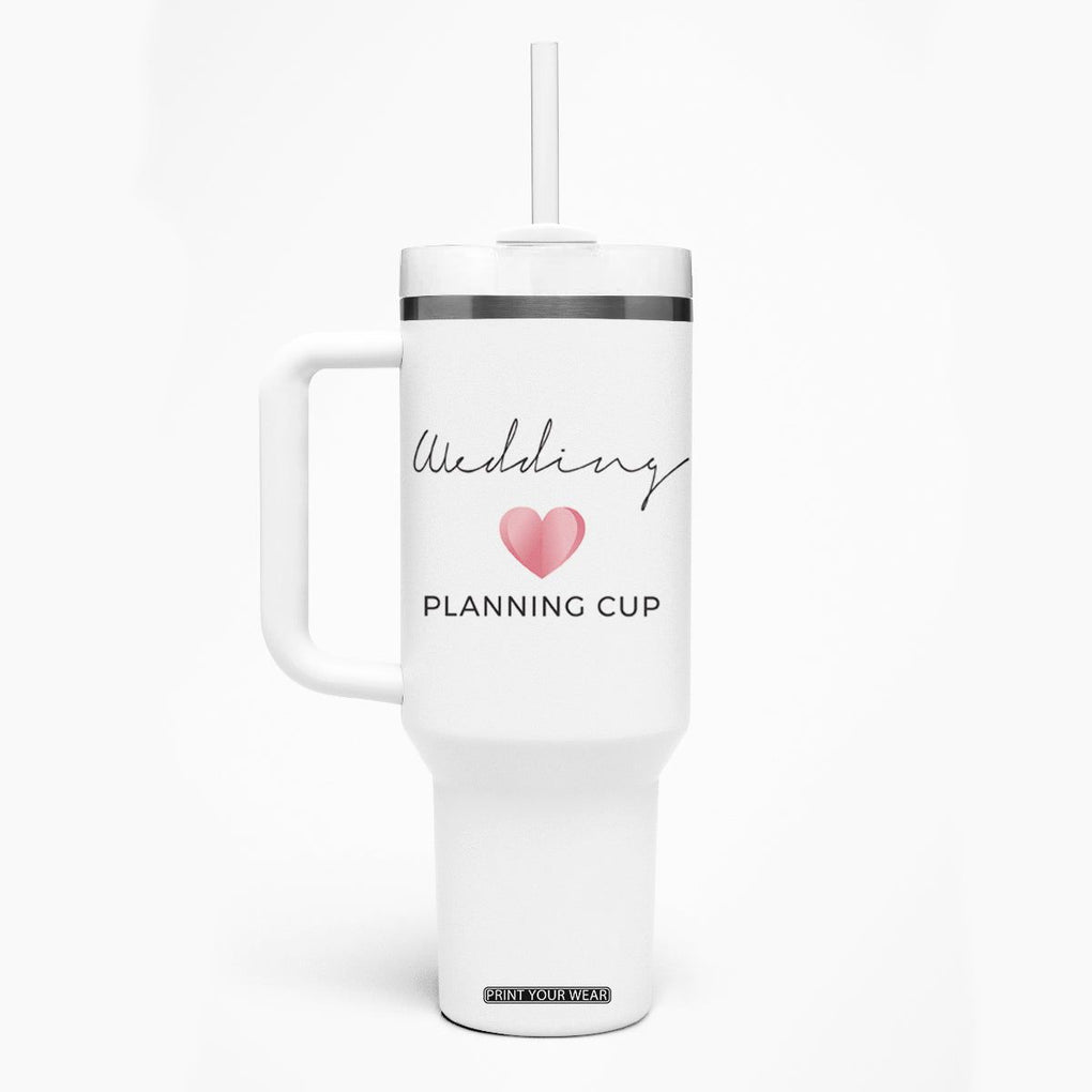 Wedding Shower Tumbler With Handle Wedding Planning Cup Engagement Gifts for Couples TB10 Print Your Wear