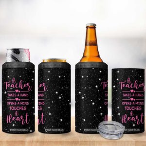 Teacher 4 in 1 Can Cooler Tumbler Funny Valentines Graduation Retirement Appreciation Gifts From Students TB10 Print Your Wear