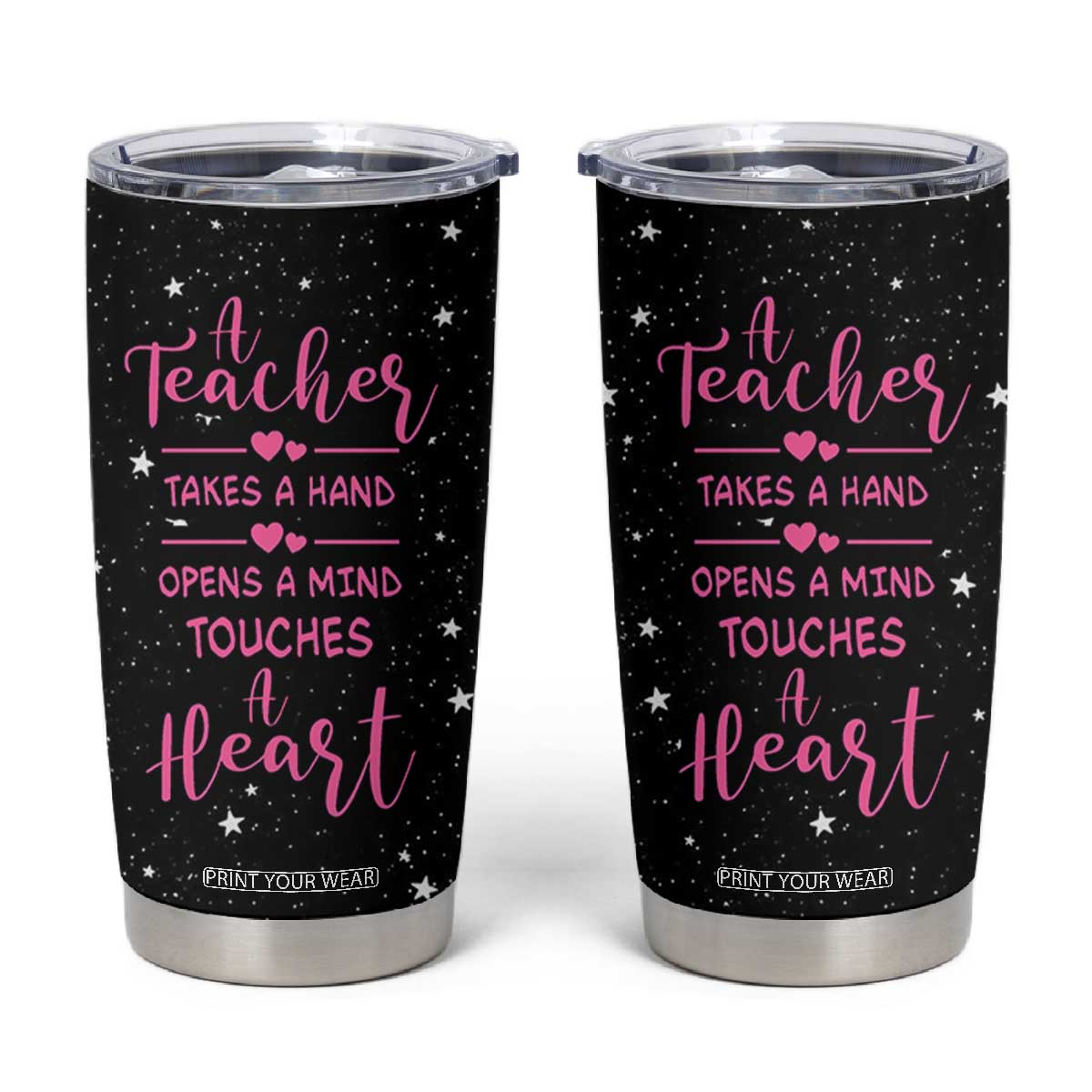 Teacher Tumbler Cup Funny Valentines Graduation Retirement Appreciation Gifts From Students TB10 Black Print Your Wear