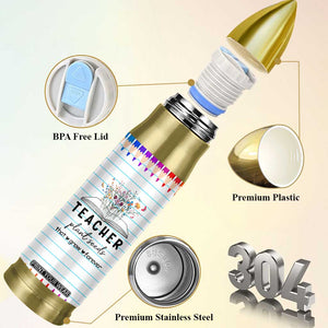 Best Teacher Appreciation Gifts Bullet Tumbler Helping Little Minds Grow Forever TB10 Print Your Wear