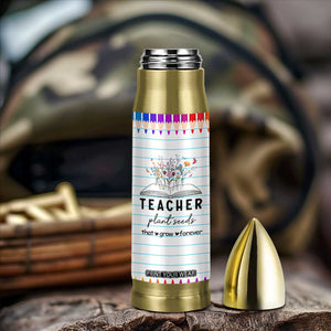 Best Teacher Appreciation Gifts Bullet Tumbler Helping Little Minds Grow Forever TB10 Print Your Wear
