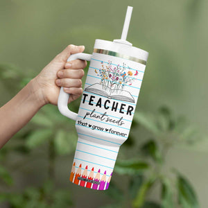 Best Teacher Appreciation Gifts Tumbler With Handle Helping Little Minds Grow Forever TB10 Print Your Wear