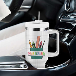 Teacher Tumbler With Handle It Takes a Big Heart Cute Teachers Day Graduation Gifts TB10 Print Your Wear