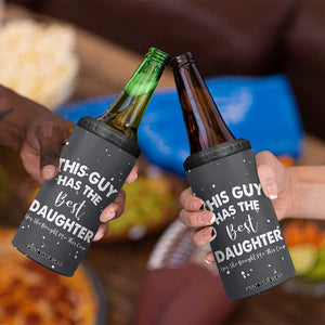 Funny Dad Gifts From Daughter 4 in 1 Can Cooler Tumbler This Guy Has The Best Step Daughter Fathers Day TB10 Print Your Wear