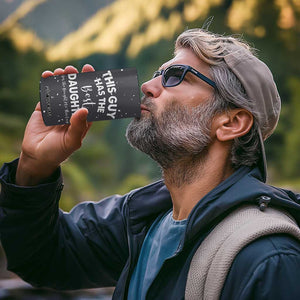 Funny Dad Gifts From Daughter 4 in 1 Can Cooler Tumbler This Guy Has The Best Step Daughter Fathers Day TB10 Print Your Wear