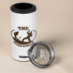 The Rod Father 4 in 1 Can Cooler Tumbler Rodfather Funny Dad Fishing Gifts Fathers Day TB10 Print Your Wear