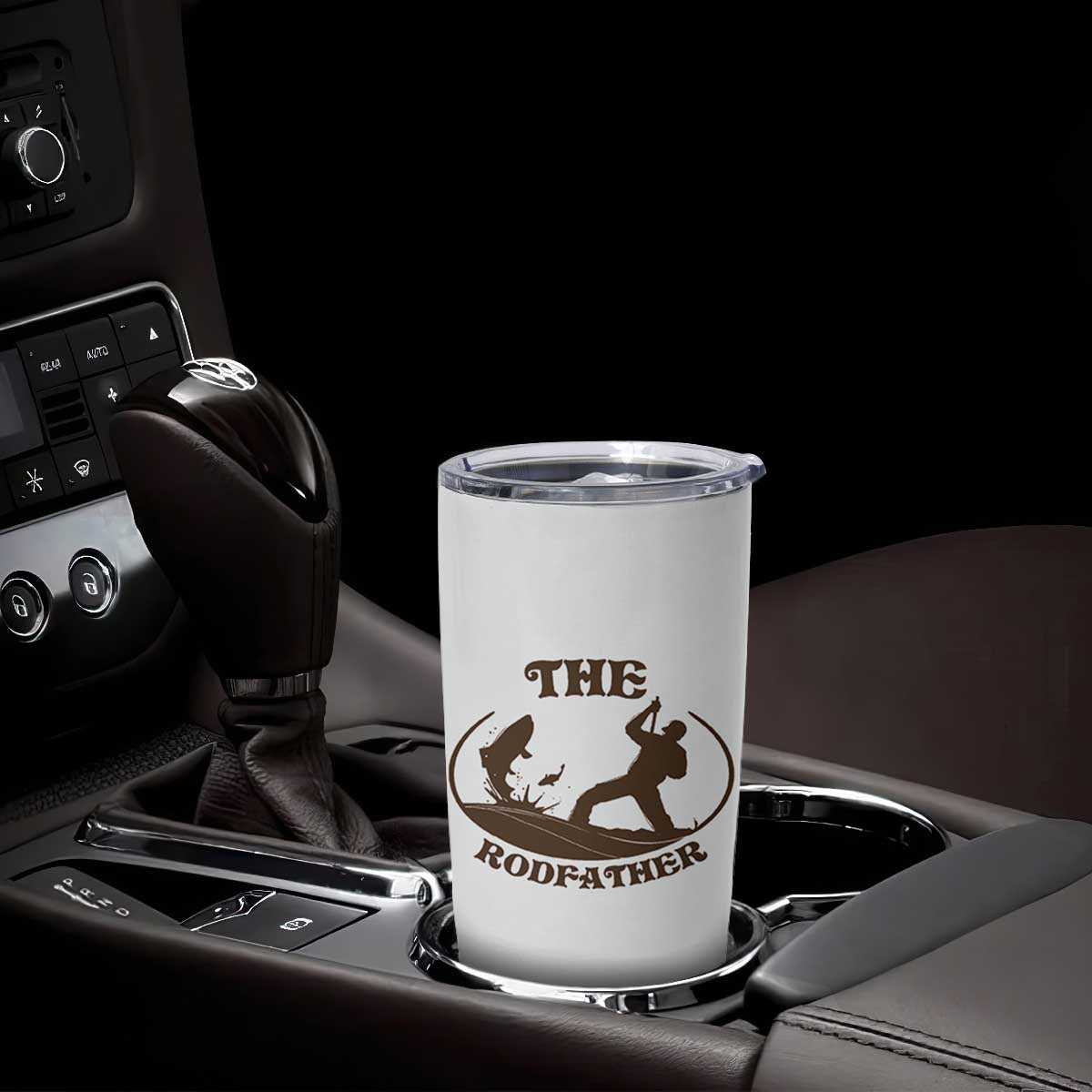 The Rod Father Tumbler Cup Rodfather Funny Dad Fishing Gifts Fathers Day TB10 Print Your Wear