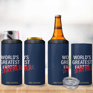 Funny Father's Day Gift For Dad 4 in 1 Can Cooler Tumbler World's Best Farter I Mean Father TB10 Print Your Wear