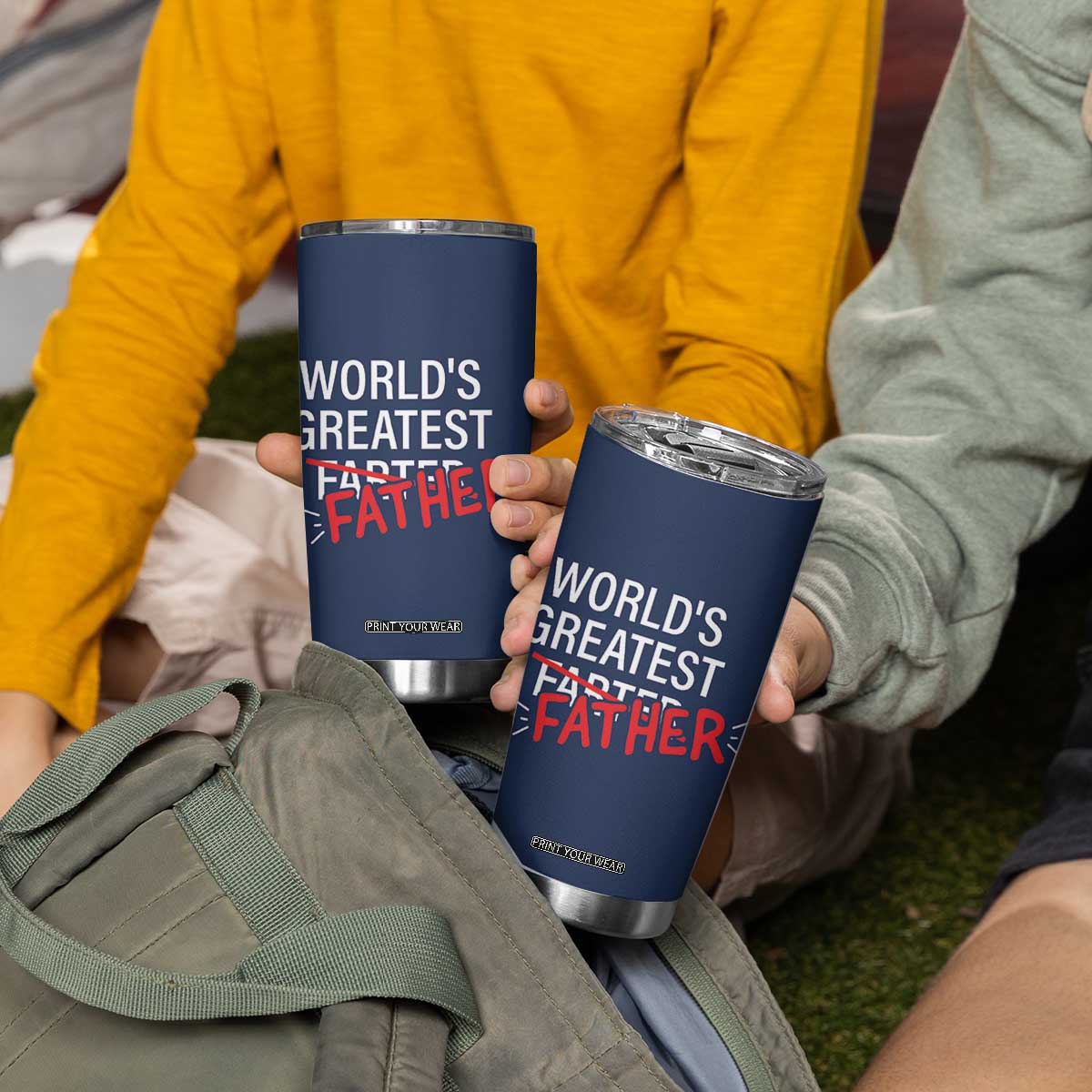 Funny Father's Day Gift For Dad Tumbler Cup World's Best Farter I Mean Father TB10 Print Your Wear