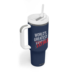 Funny Father's Day Gift For Dad Tumbler With Handle World's Best Farter I Mean Father TB10 Print Your Wear