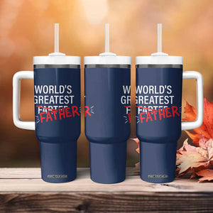Funny Father's Day Gift For Dad Tumbler With Handle World's Best Farter I Mean Father TB10 Print Your Wear