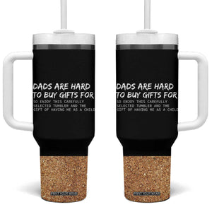 Funny Father's Day Gift For Dad Tumbler With Handle Christmas Birthday Gifts From Daughter Son TB10 One Size: 40 oz Black Print Your Wear