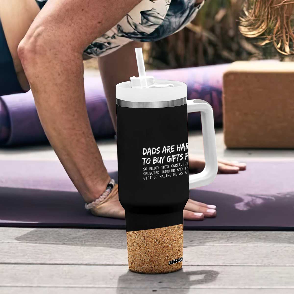 Funny Father's Day Gift For Dad Tumbler With Handle Christmas Birthday Gifts From Daughter Son TB10 Print Your Wear