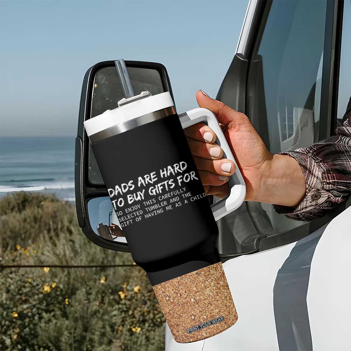 Funny Father's Day Gift For Dad Tumbler With Handle Christmas Birthday Gifts From Daughter Son TB10 Print Your Wear