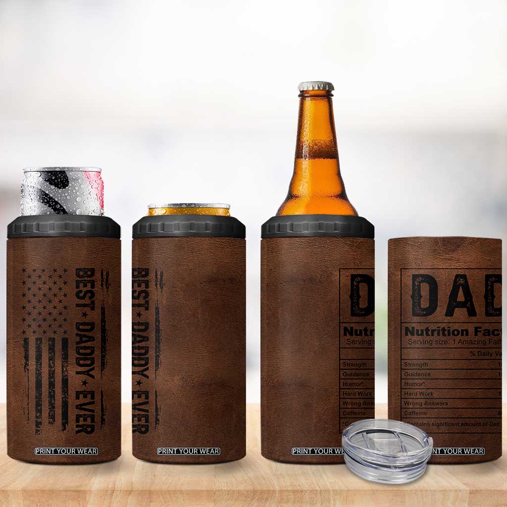 Funny Father's Day Gift For Daddy 4 in 1 Can Cooler Tumbler Christmas Birthday Gifts For Dad From Daughter Son TB10 Print Your Wear