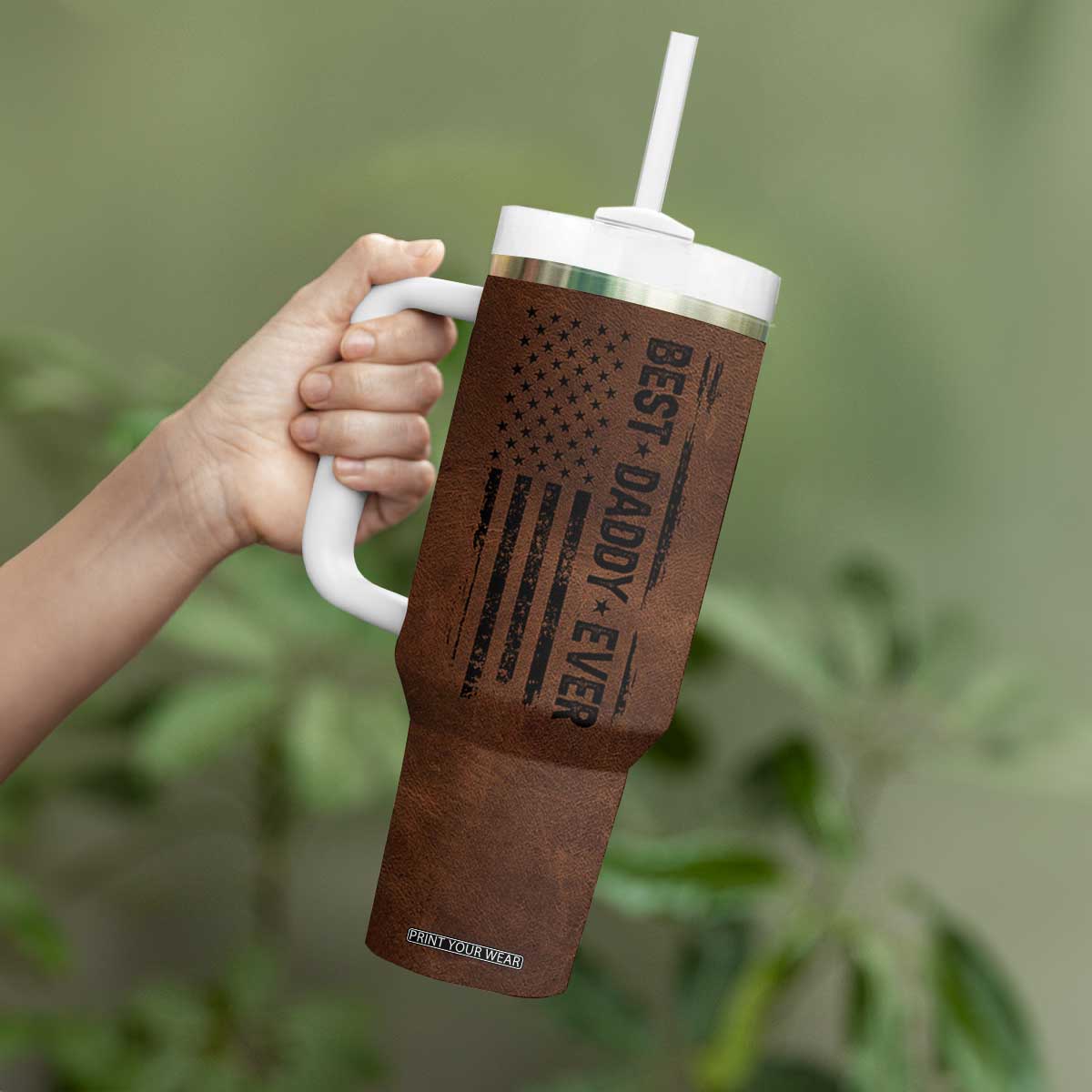 Funny Father's Day Gift For Daddy Tumbler With Handle Christmas Birthday Gifts For Dad From Daughter Son TB10 Print Your Wear