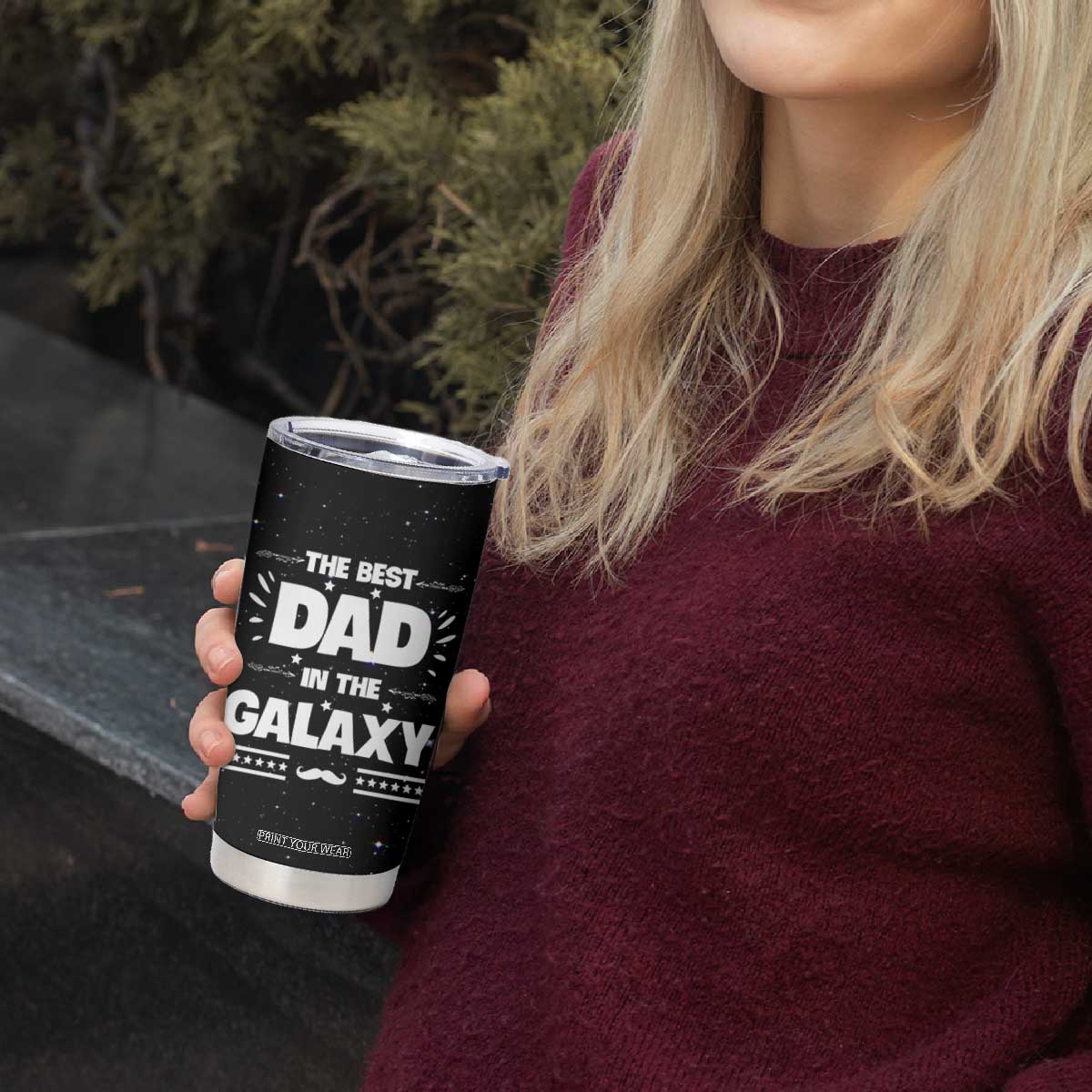 Funny Father's Day Gift For Dad Tumbler Cup Best Dad In The Galaxy Christmas Birthday Gifts TB10 Print Your Wear