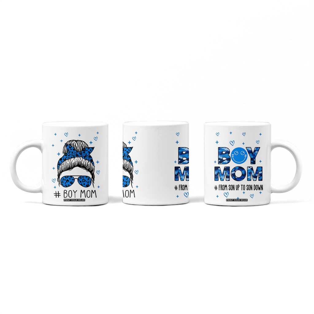 Boy Mom Coffee Mug First Mothers Day Gifts for New Moms Boy Mama TB10 Print Your Wear