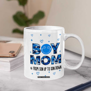 Boy Mom Coffee Mug First Mothers Day Gifts for New Moms Boy Mama TB10 Print Your Wear