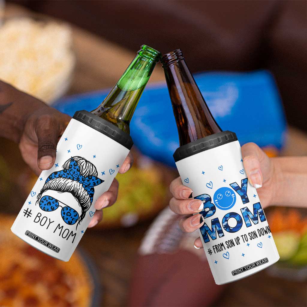 Boy Mom 4 in 1 Can Cooler Tumbler First Mothers Day Gifts for New Moms Boy Mama TB10 Print Your Wear