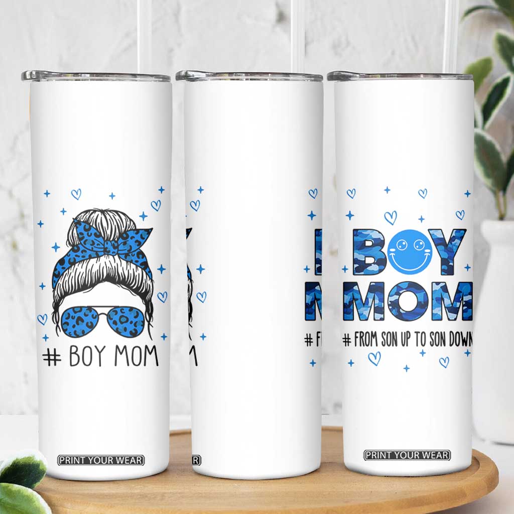 Boy Mom Skinny Tumbler First Mothers Day Gifts for New Moms Boy Mama TB10 Print Your Wear