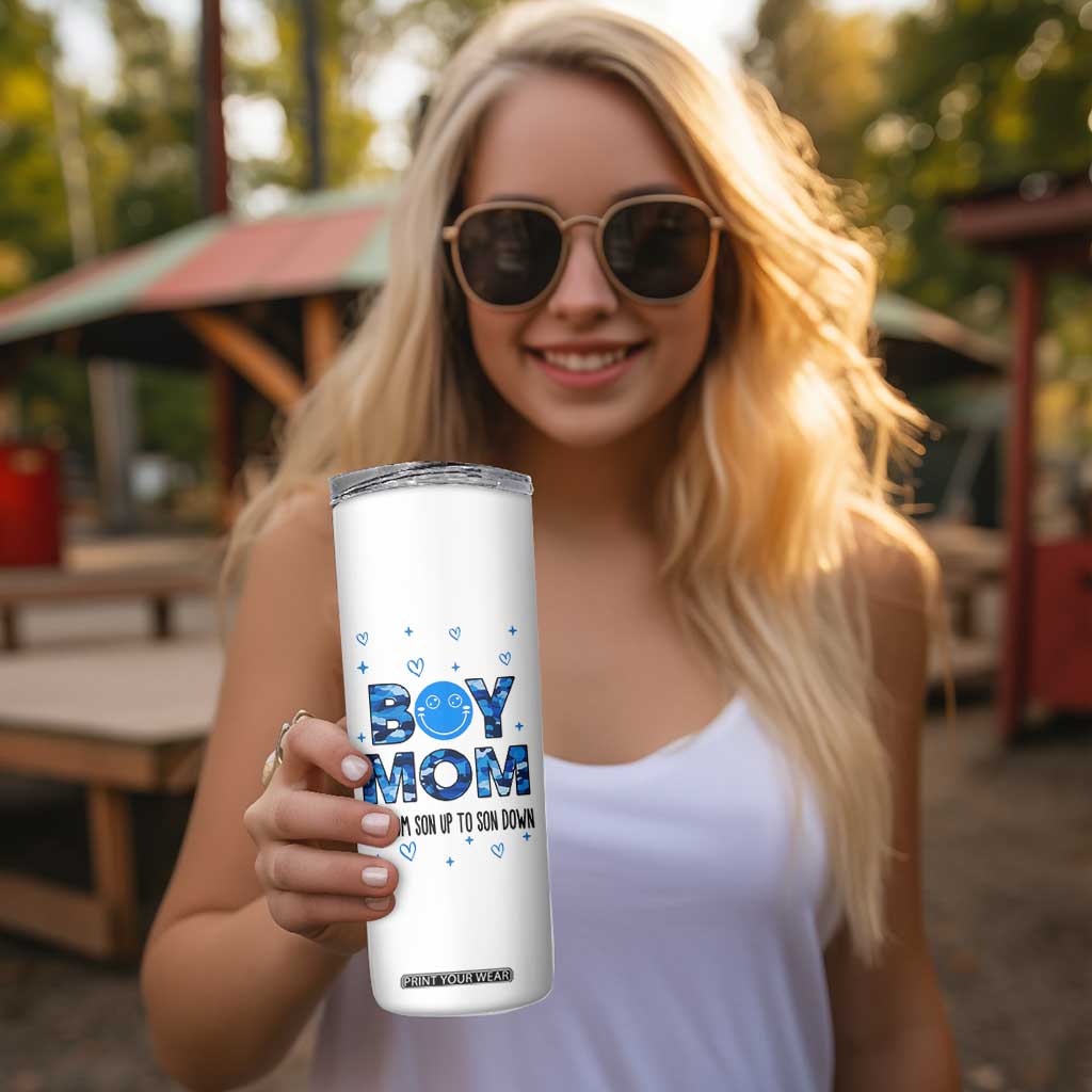 Boy Mom Skinny Tumbler First Mothers Day Gifts for New Moms Boy Mama TB10 Print Your Wear