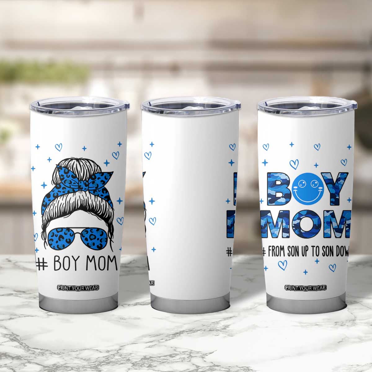 Boy Mom Tumbler Cup First Mothers Day Gifts for New Moms Boy Mama TB10 Print Your Wear