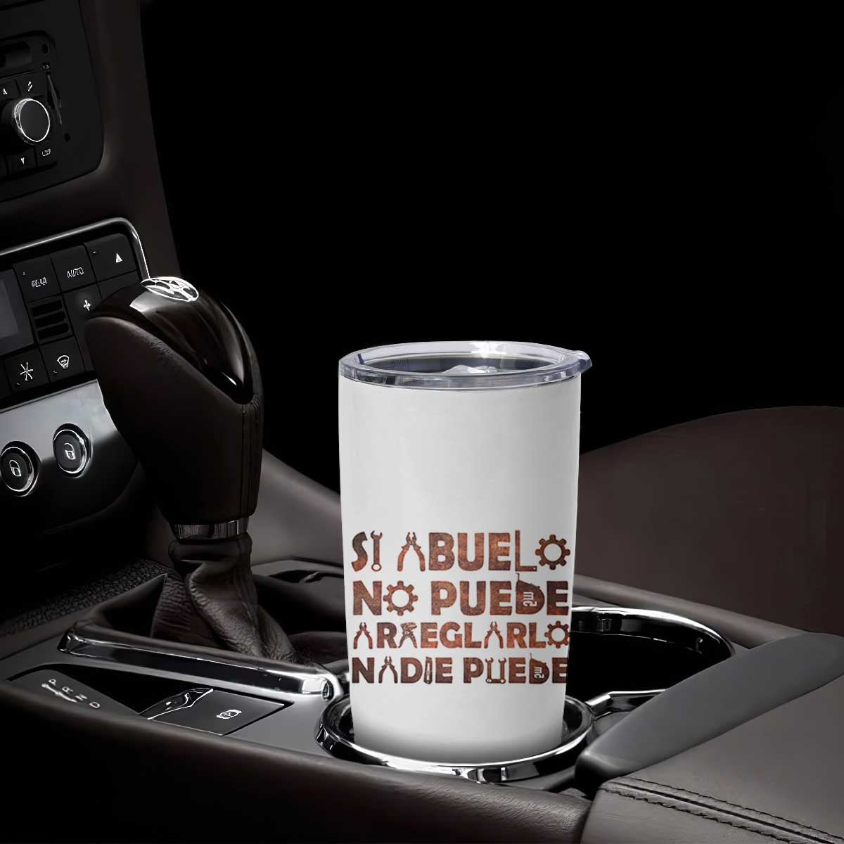 Abuelo Gifts Tumbler Cup Spanish Si Abuelo no Puede arreglarlo nadie Puede para día del Padre TB10 Print Your Wear