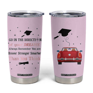 Graduation Gifts For Her Tumbler Cup Masters Degree College High School PhD Grad Gift TB10 Pink Print Your Wear