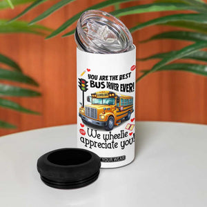 Bus Driver Gifts 4 in 1 Can Cooler Tumbler School Bus Driver Christmas Appreciation Retired Drivers Gift TB10 Print Your Wear
