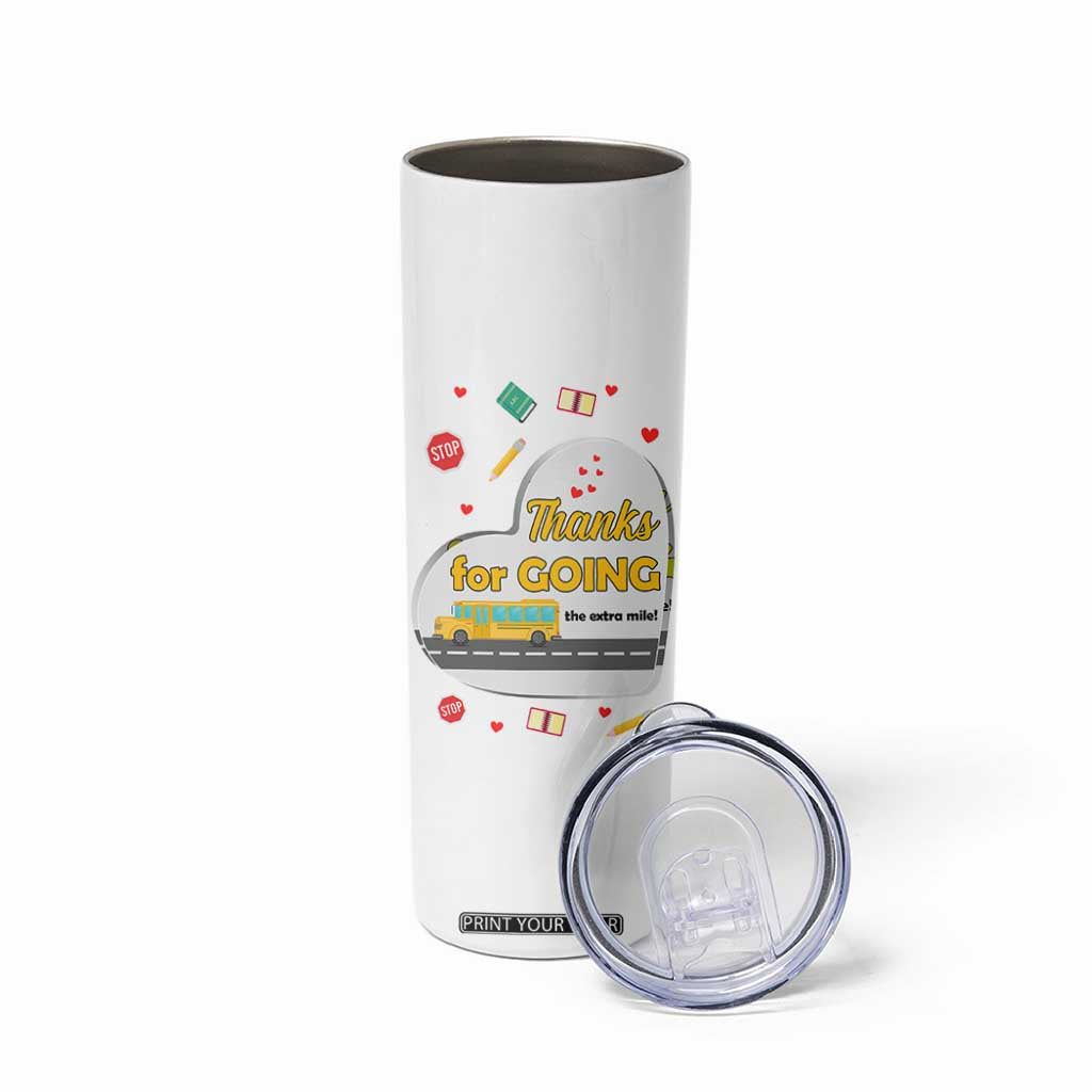 Bus Driver Gifts Skinny Tumbler School Bus Driver Christmas Appreciation Retired Drivers Gift TB10 Print Your Wear