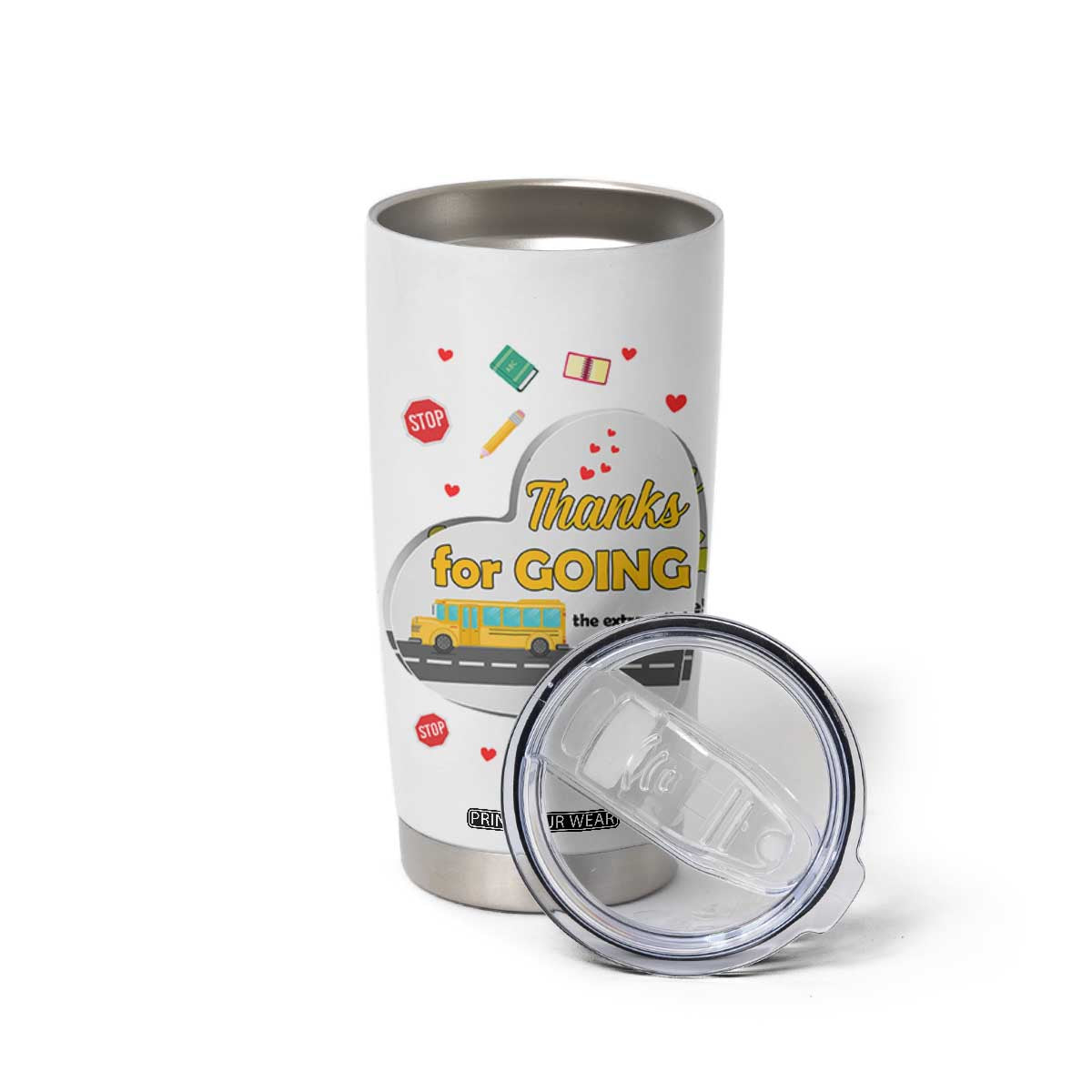 Bus Driver Gifts Tumbler Cup School Bus Driver Christmas Appreciation Retired Drivers Gift TB10 Print Your Wear