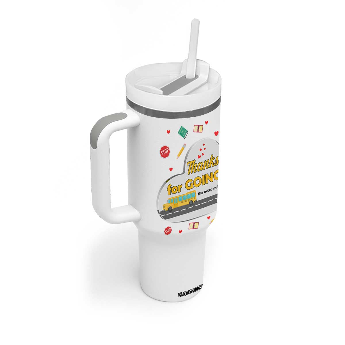 Bus Driver Gifts Tumbler With Handle School Bus Driver Christmas Appreciation Retired Drivers Gift TB10 Print Your Wear