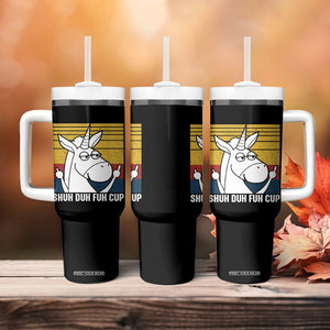 Funny Rude Tumbler With Handle Shu Duh Fuh Cup Funny Gag Gifts for Friend Coworker TB10 Print Your Wear