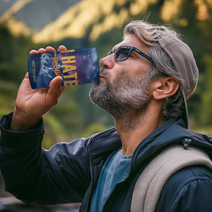 Funny Rude Bear 4 in 1 Can Cooler Tumbler Shu Duh Fuh Cup I Hate People Funny Gag Gifts for Introverts TB10 Print Your Wear