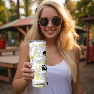 Book Lovers Gifts Skinny Tumbler Library Cat Bookish Gifts For Readers Librarian TB10 Print Your Wear