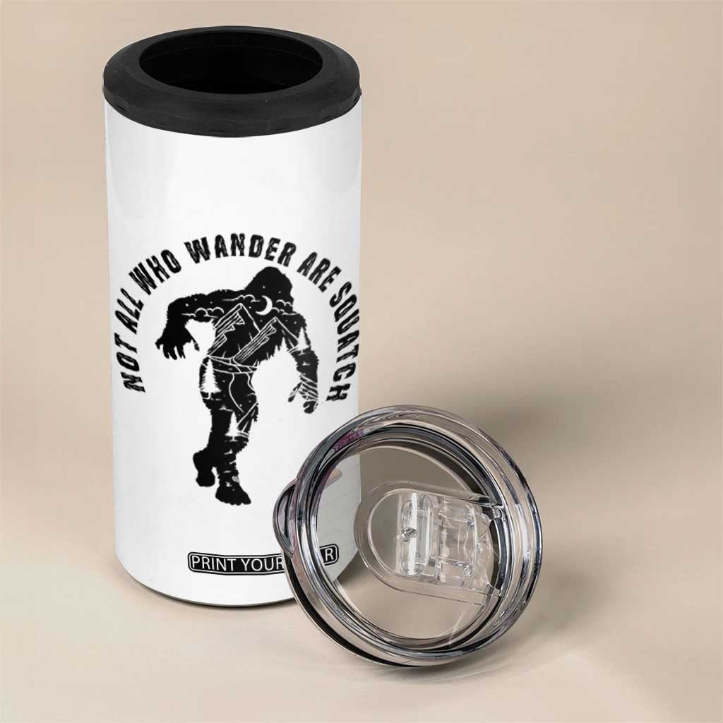 Bigfoot 4 in 1 Can Cooler Tumbler Sasquatch Outdoor Camping Mountain Nature Hiking Camp Lover Gift TB10 Print Your Wear