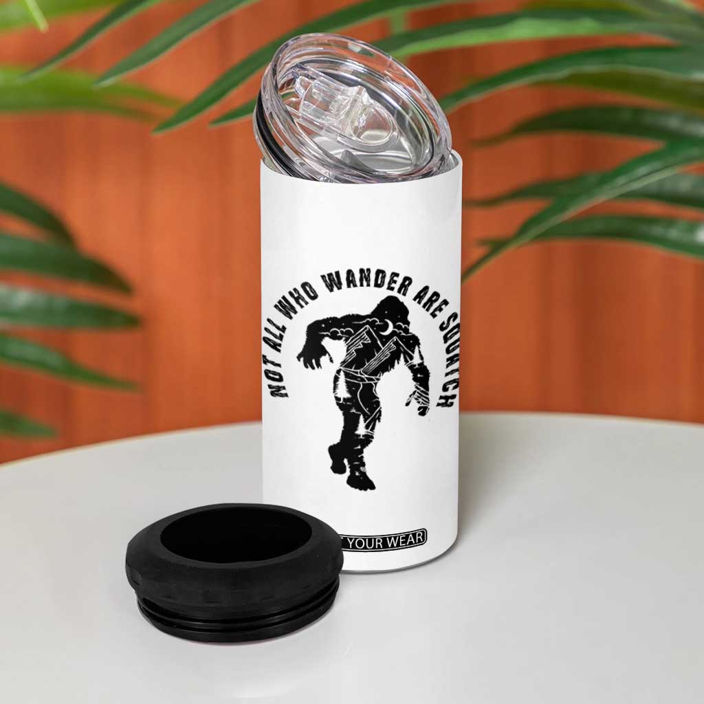 Bigfoot 4 in 1 Can Cooler Tumbler Sasquatch Outdoor Camping Mountain Nature Hiking Camp Lover Gift TB10 Print Your Wear