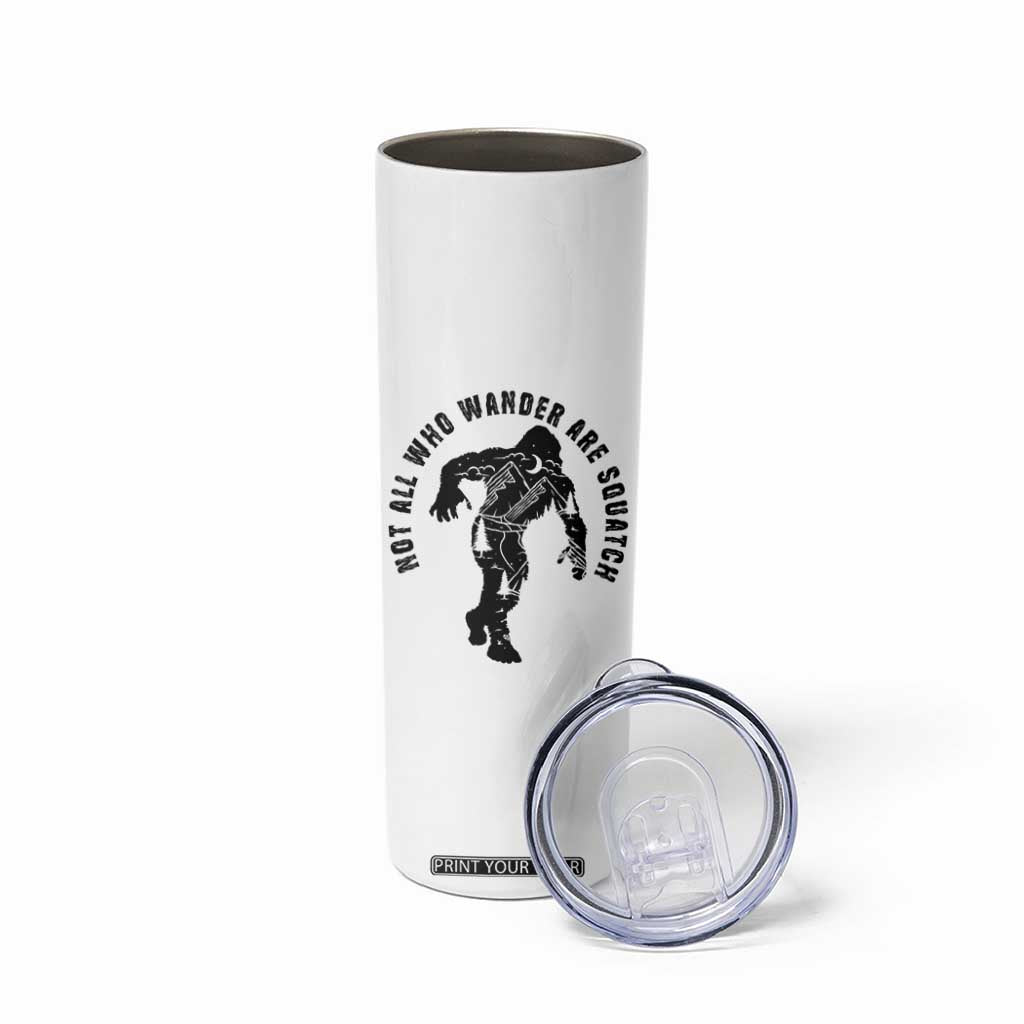 Bigfoot Skinny Tumbler Sasquatch Outdoor Camping Mountain Nature Hiking Camp Lover Gift TB10 Print Your Wear
