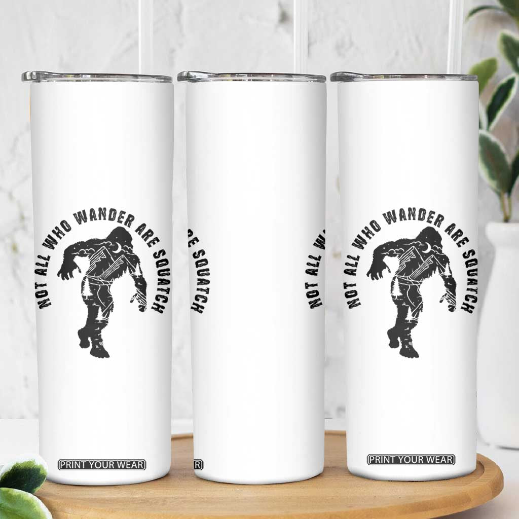 Bigfoot Skinny Tumbler Sasquatch Outdoor Camping Mountain Nature Hiking Camp Lover Gift TB10 Print Your Wear