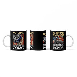 Veteran Of The United States Army Coffee Mug Vintage American Flag TB10 Print Your Wear