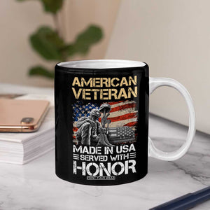 Veteran Of The United States Army Coffee Mug Vintage American Flag TB10 Print Your Wear